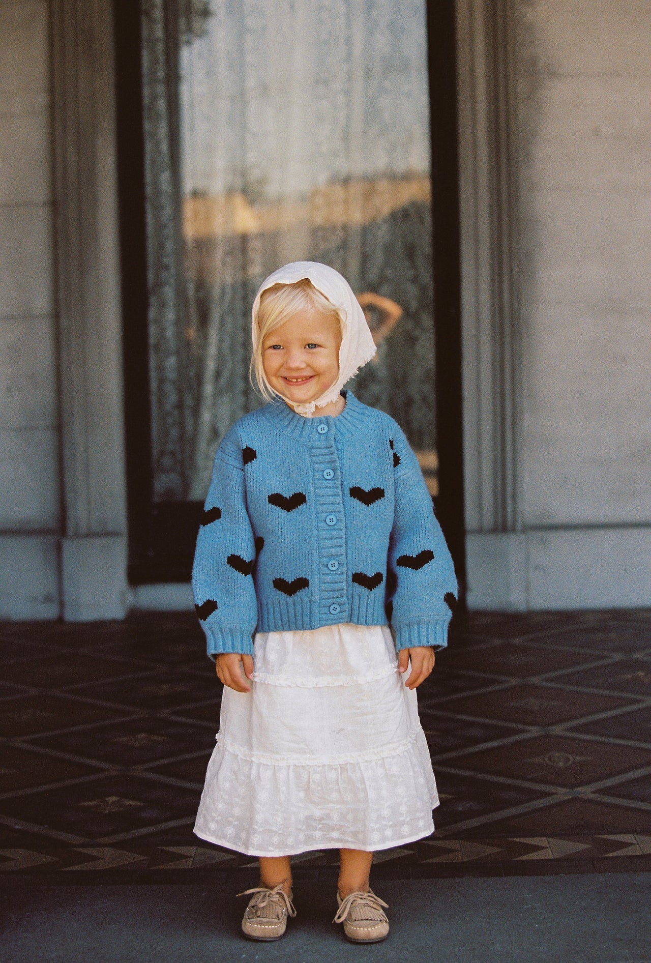 JNR Sweetheart Cardigan - Hearts