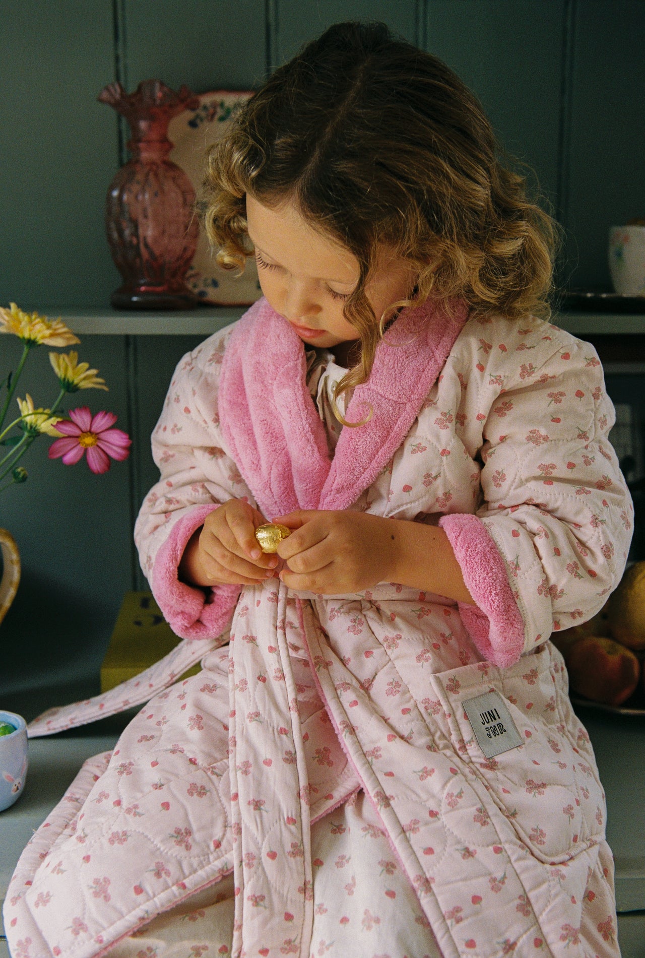JNR Robe - Berry Ditsy