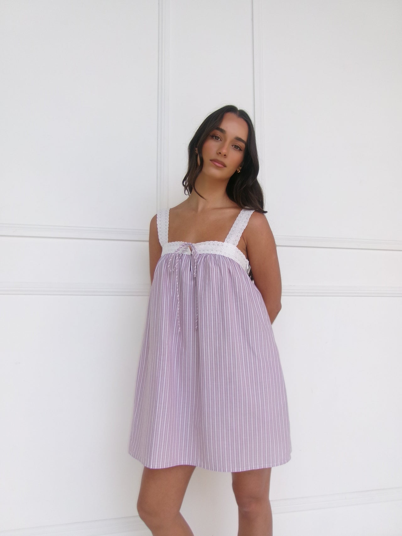 Valerie Mini Dress - Rosa Stripe