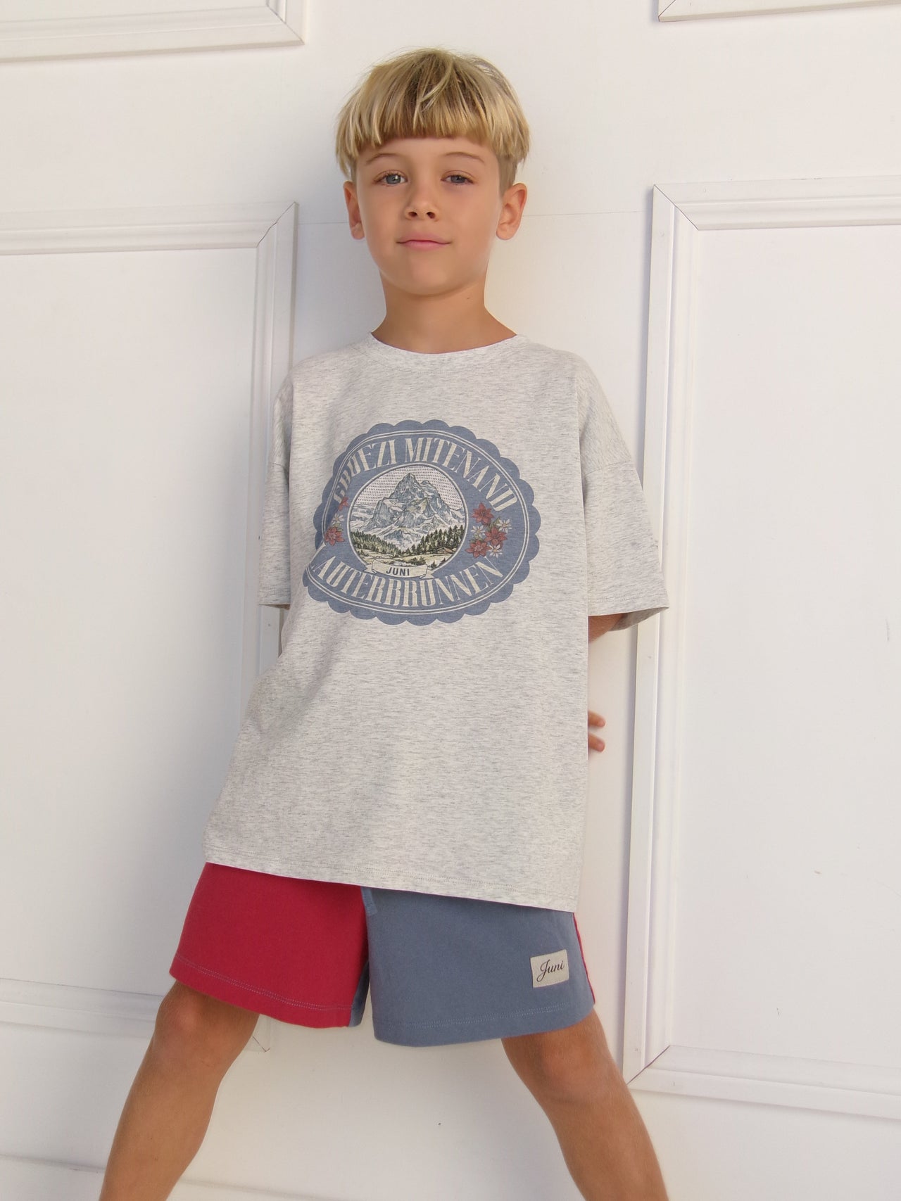 JNR Alpine Tee - Grey Marle