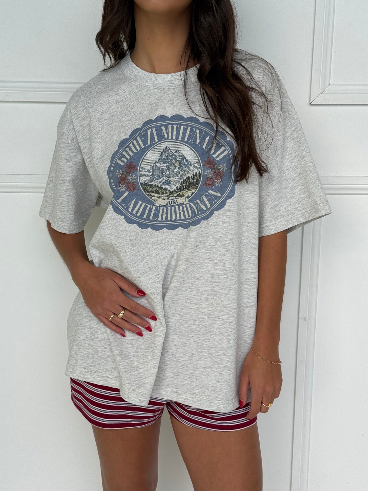 Alpine Tee - Grey Marle
