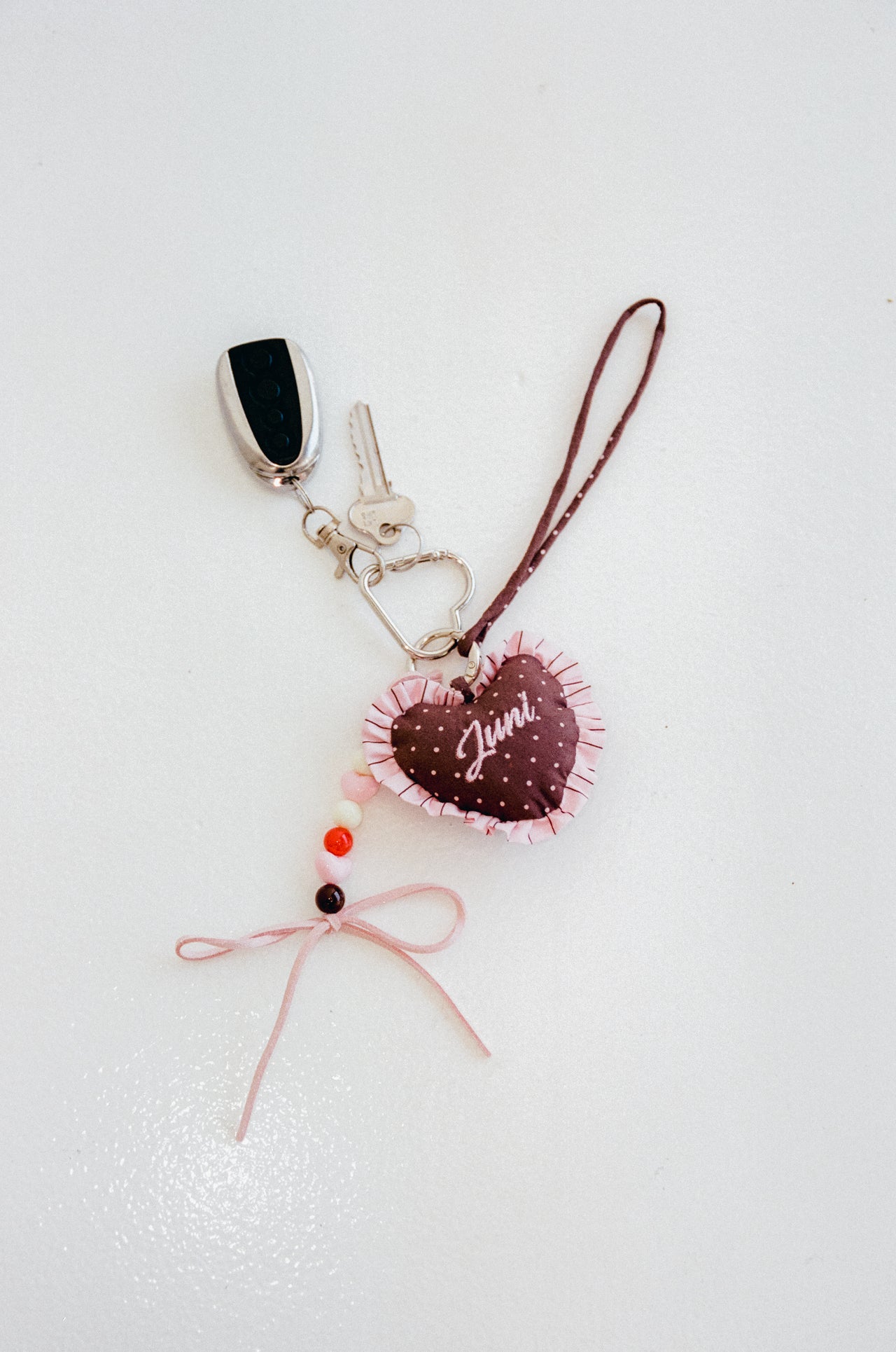 Heart Bag Charm - Cocoa Spot *Pre-Order