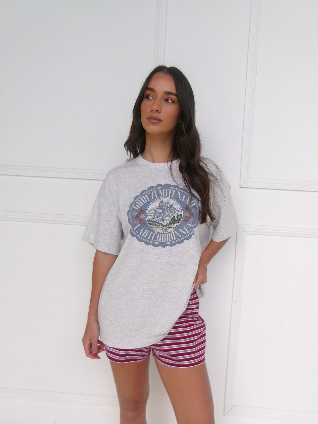 Alpine Tee - Grey Marle