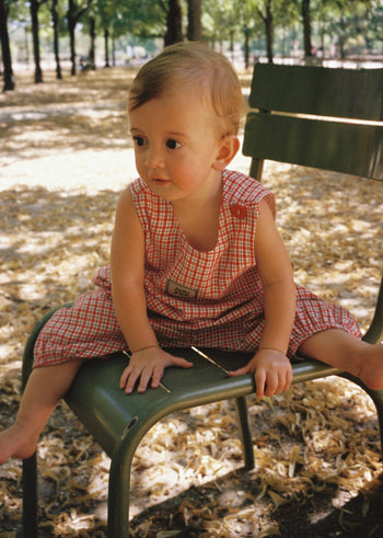 Avery Romper - Red Check