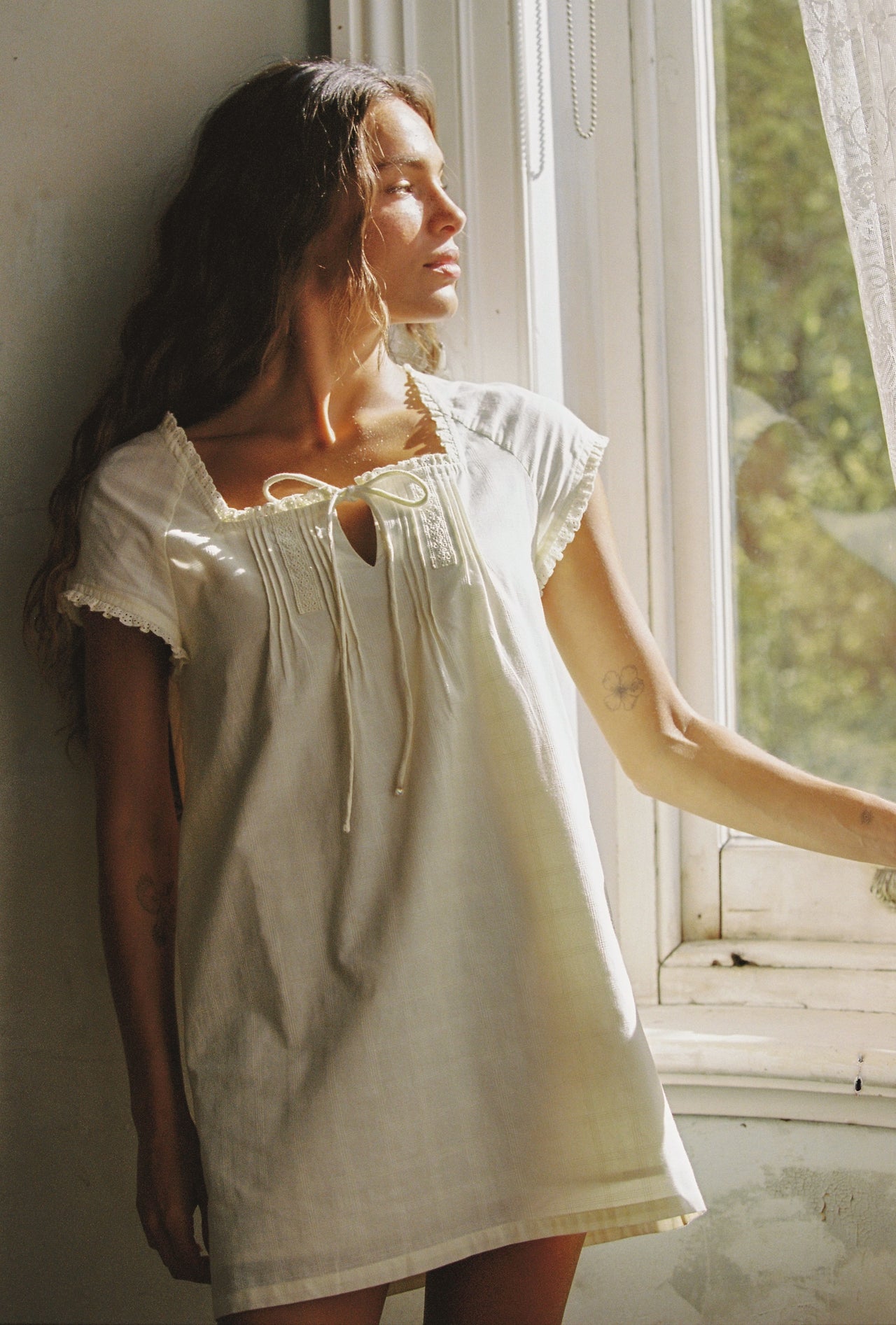 Amelia Mini Dress - Buttercream