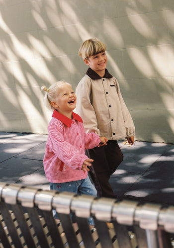 Sienna Padded Jacket - Raspberry Gingham