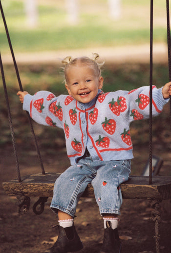 Strawberry Sky Knit Cardigan *Pre-Order