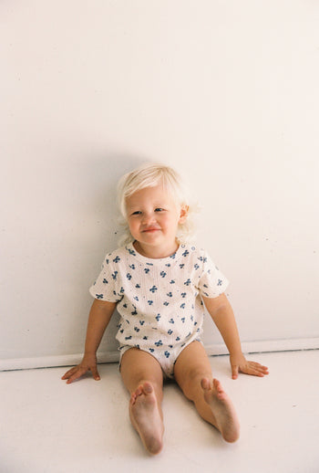 Peony Pointelle Onesie