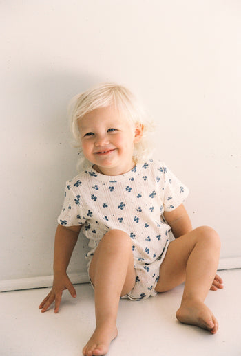 Peony Pointelle Onesie