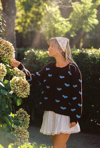 Sweetheart Cardigan - Hearts