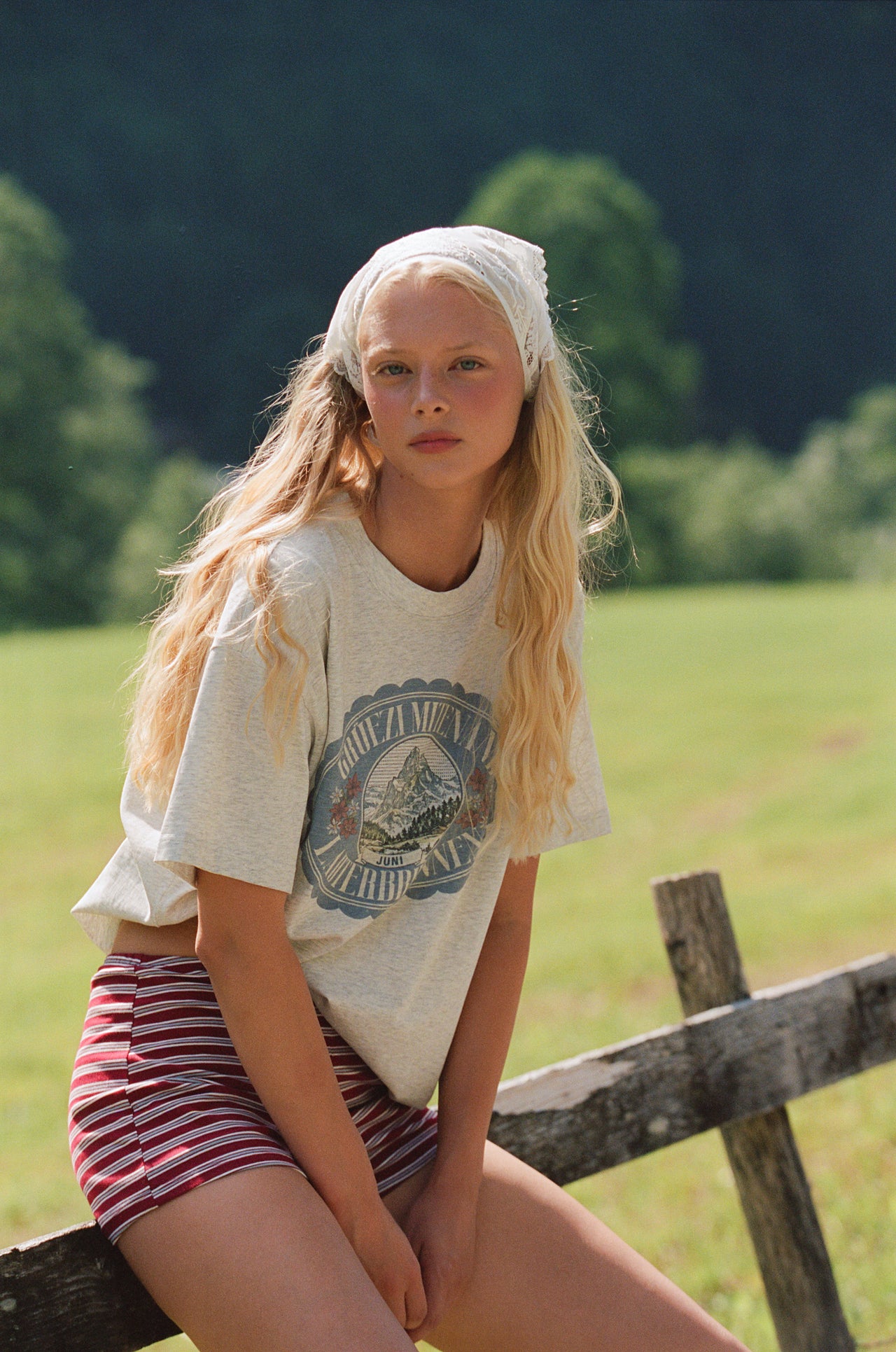 Alpine Tee - Grey Marle