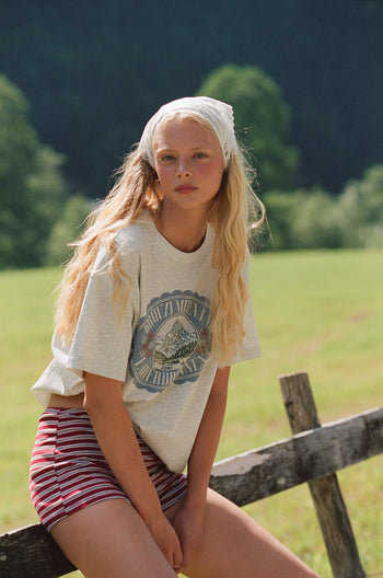 Alpine Tee - Grey Marle
