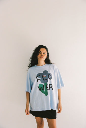 Blossom Tee - Light Blue