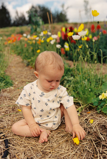 Peony Pointelle Onesie