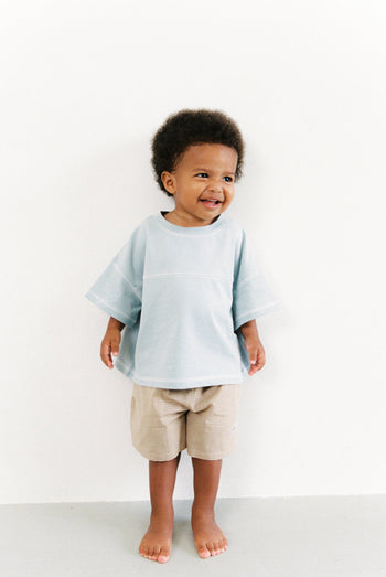 JNR Vivi Bermuda Short - Wheat Check