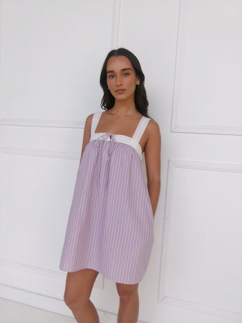 Valerie Mini Dress - Rosa Stripe
