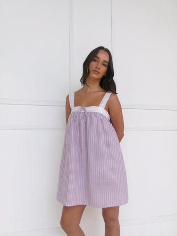 Valerie Mini Dress - Rosa Stripe