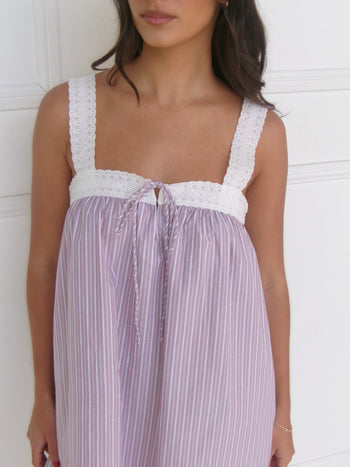 Valerie Mini Dress - Rosa Stripe