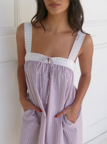 Valerie Mini Dress - Rosa Stripe