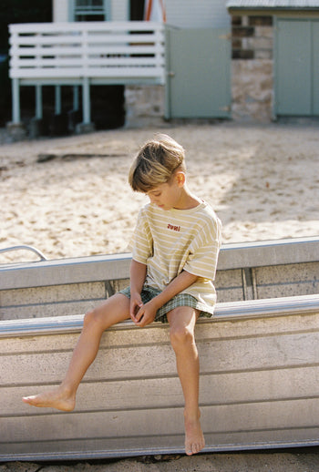 Zion Tee - Butter Stripe