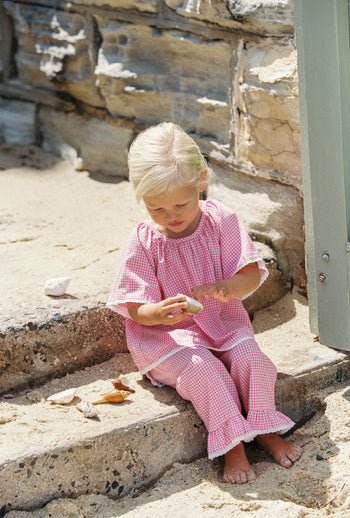 Dora Pant - Strawberry Gingham
