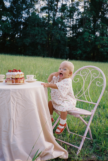 Penny Dress - Strawberry Broidery