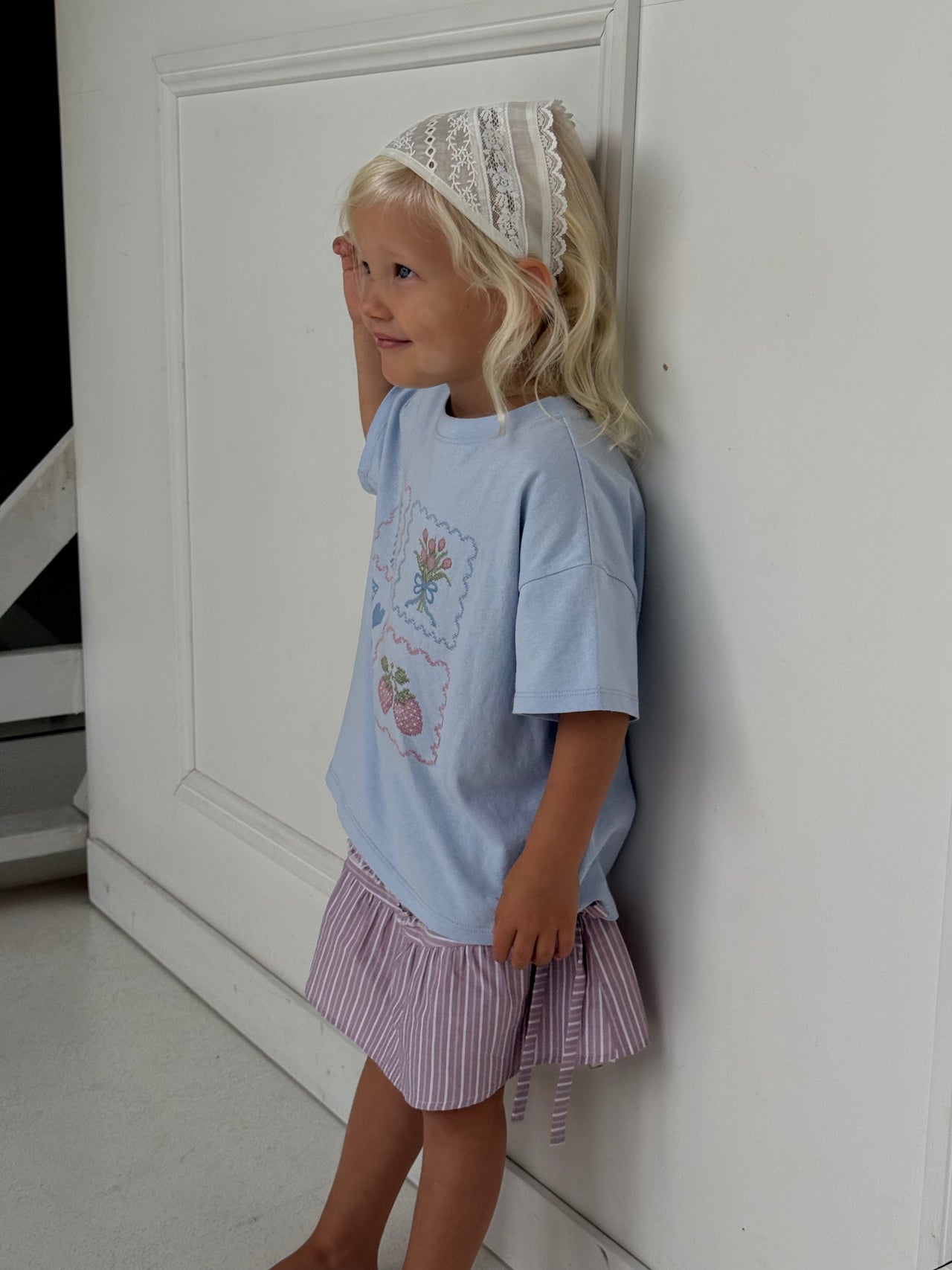 JNR Lace Bandana - Blanc