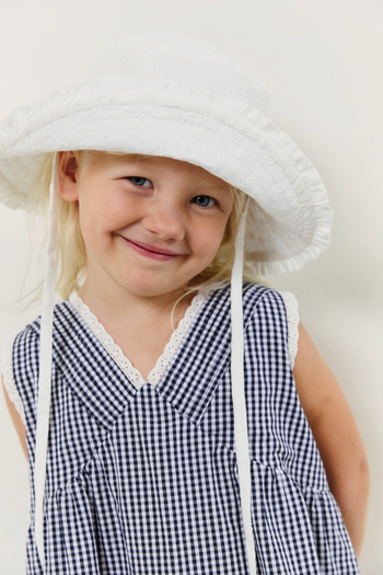 Flora Sun Hat - Blanc