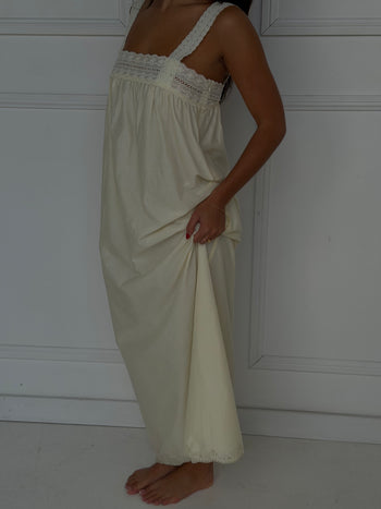 Francesca Maxi Dress - Soft Daffodil