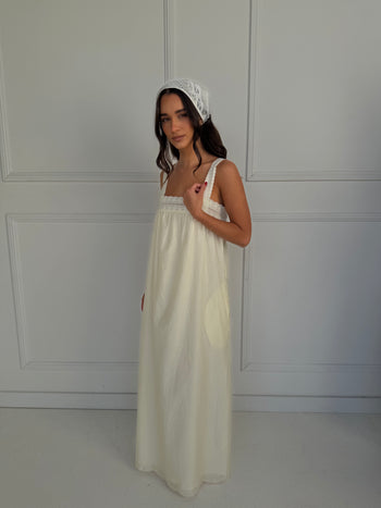 Francesca Maxi Dress - Soft Daffodil