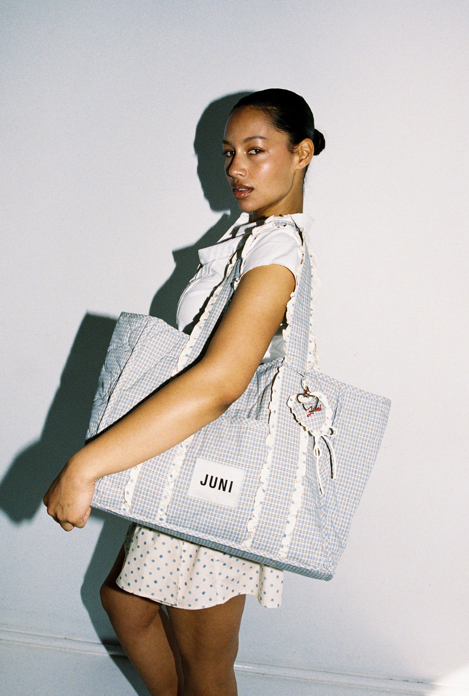 The Everything Bag - Blue Check *Pre-Order - JUNI