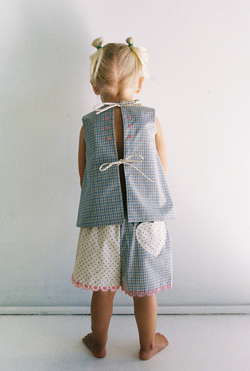 Della Short - Blue Check