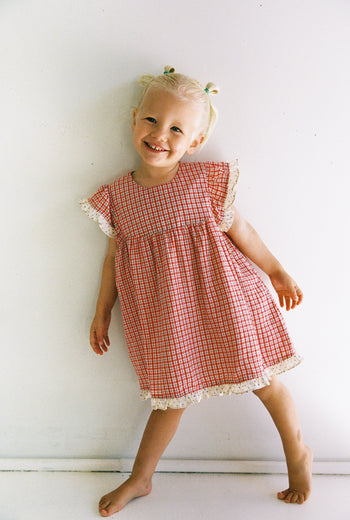 Daisy Dress - Red Check