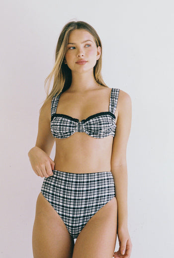 High Waist Brief - Gingham