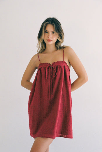 Marlow Mini Dress - Merlot