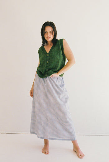 Isla Midi Skirt - Check