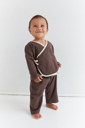 August Pointelle Set - Cocoa