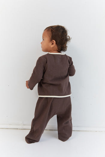 August Pointelle Set - Cocoa