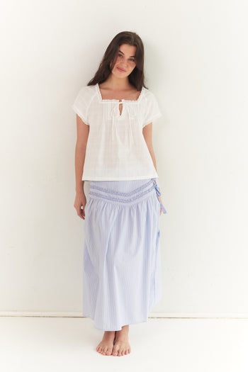 Annika Midi Skirt - Stripe