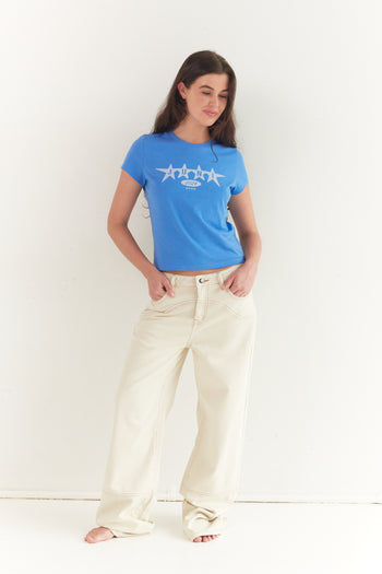 Baby Star Tee - Azure