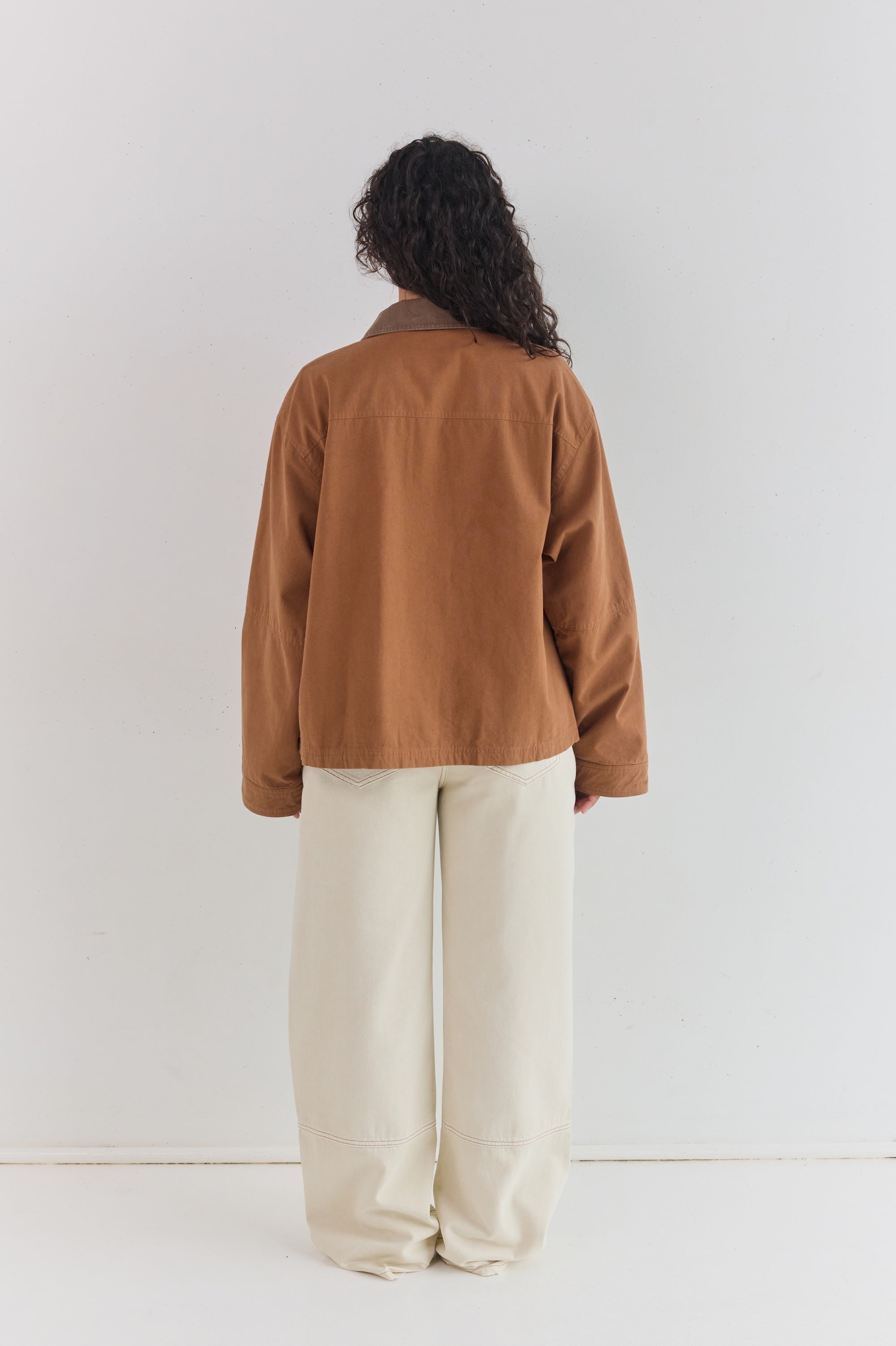 Addison Canvas Jacket - Camel - JUNI