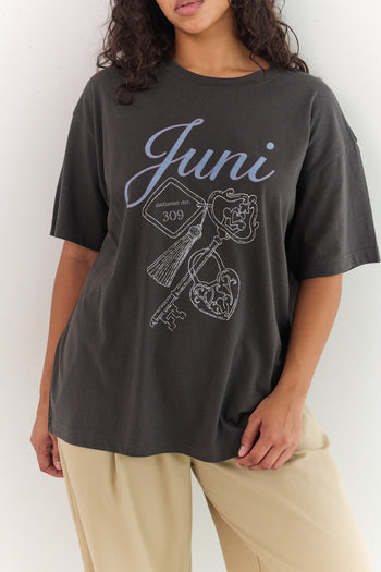 Lock Tee - Washed Black