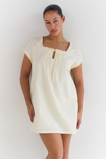 Amelia Mini Dress - Buttercream