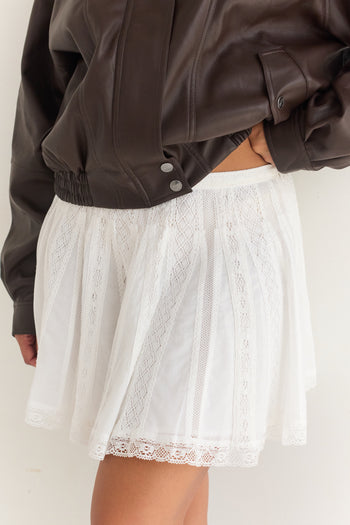Sofie Mini Skirt - Blanc