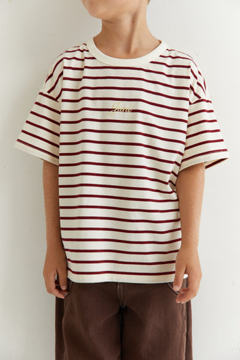 Zion Tee - Chilli Stripe