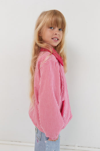 Sienna Padded Jacket - Raspberry Gingham