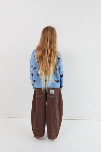 JNR Sweetheart Cardigan - Hearts
