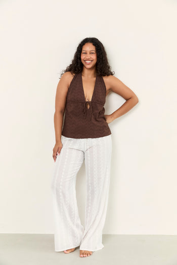 Aimee Halter Top - Espresso