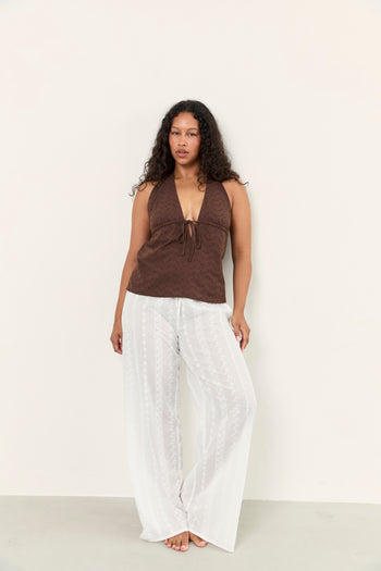 Aimee Halter Top - Espresso