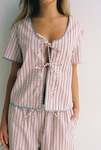 Poppy Blouse - Tulip Stripe